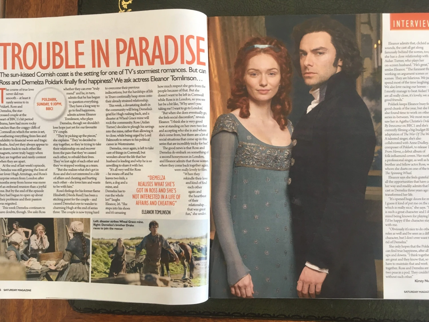 UK Saturday Magazine June 2018: Eleanor Tomlinson Poldark Aidan Turner PP Arnold 4 UK Saturday Magazine June 2018: Eleanor Tomlinson Poldark Aidan Turner PP Arnold - Image 2
