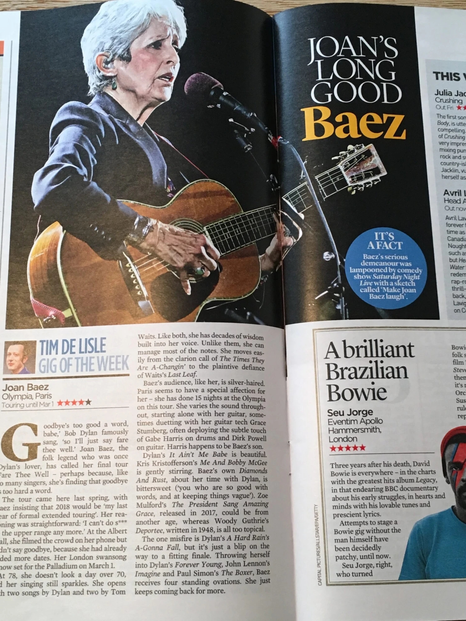 UK Event Magazine February 2019 RICKY GERVAIS Dido JOAN BAEZ Gillian Anderson JAMIE DORNAN 7 UK Event Magazine February 2019 RICKY GERVAIS Dido JOAN BAEZ Gillian Anderson JAMIE DORNAN - Image 5