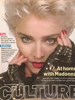 MADONNA 2009 UK Culture Magazine 1986 PROMO PHOTO COVER Interview Rufus Sewell