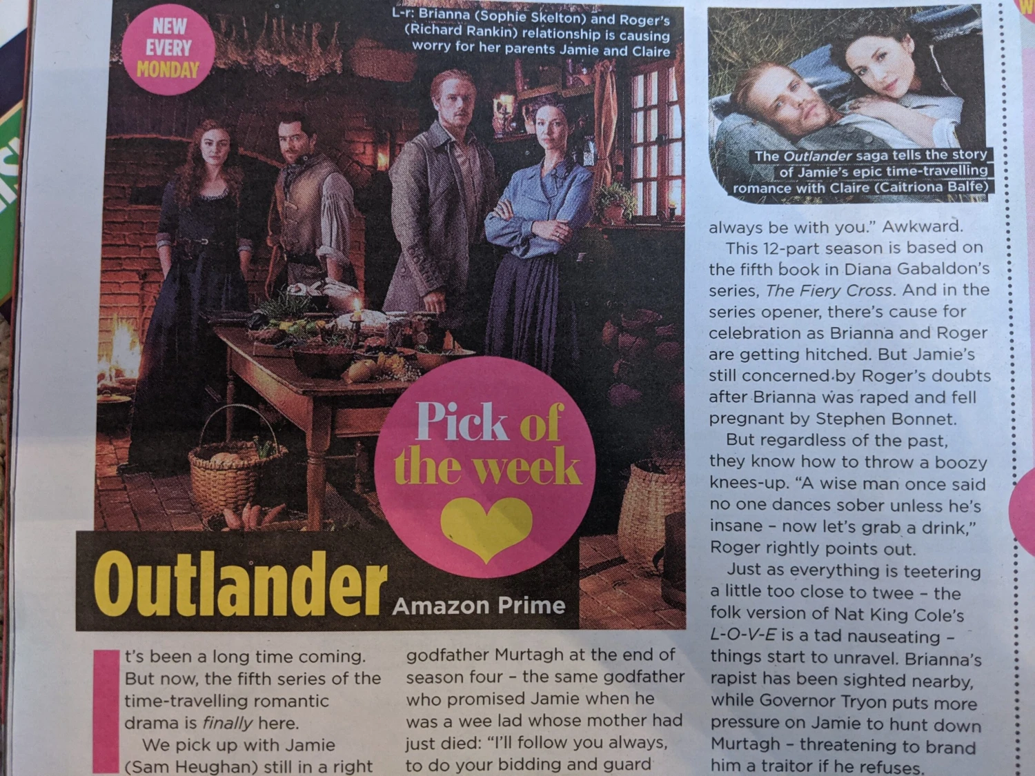 SUN TV Magazine 15 Feb 2020: Sam Heughan Outlander Cilla Black Freddie Fox 3 SUN TV Magazine 15 Feb 2020: Sam Heughan Outlander Cilla Black Freddie Fox