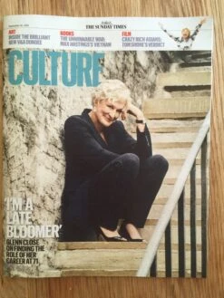 UK CULTURE Magazine September 2018: Domhnall Gleeson Glenn Close John Grant -CELEBRITY MAGAZINES IMG 2608