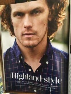 British GQ Magazine 2017 Sam Heughan Outlander Photo Shoot For Barbour
