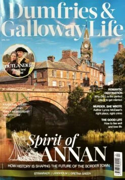 Dumfries & Galloway Life Magazine April 2025 Sam Heughan Outlander -CELEBRITY MAGAZINES IMG 5008