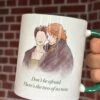 Outlander Inspired Coffee Mug - Jamie & Claire -CELEBRITY MAGAZINES IMG 5086