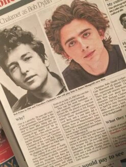 UK Times Review Jan 2020: CHARLIZE THERON BOMBSHELL COVER Timothee Chalamet