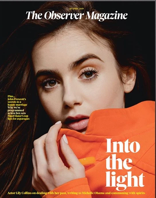 UK OBSERVER MAGAZINE - 28 April 2019 Lily Collins Cover & Interview - Ronnie Wood 3 UK OBSERVER MAGAZINE - 28 April 2019 Lily Collins Cover & Interview - Ronnie Wood