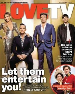 UK We Love TV Mag September 2018: ROBBIE WILLIAMS Louis Tomlinson SIMON COWELL