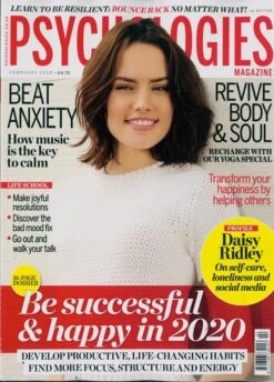DAISY RIDLEY - PSYCHOLOGIES MAGAZINE UK FEBRUARY 2020 NEW STAR WARS (REY)