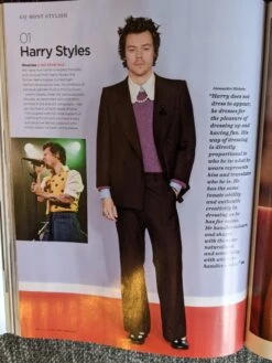 British GQ Magazine Jan 2021: Harry Styles Timothee Chalamet Robert Pattinson