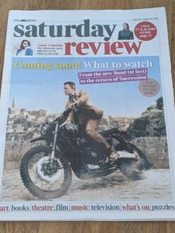 JAMES BOND No Time To Die Cover UK Times Review Supplement August 2021