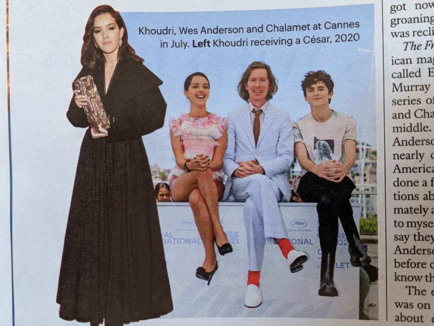 STYLE MAGAZINE - October 2021 LYNA KHOUDRI The French Dispatch Timothee Chalamet 6 STYLE MAGAZINE - October 2021 LYNA KHOUDRI The French Dispatch Timothee Chalamet - Image 4