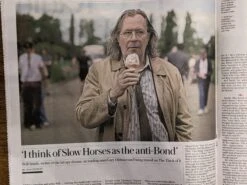 TIMES REVIEW 25/11/2023 VANESSA KIRBY The Crown Gary Oldman Jemma Redgrave -CELEBRITY MAGAZINES PXL 20231126 195053763