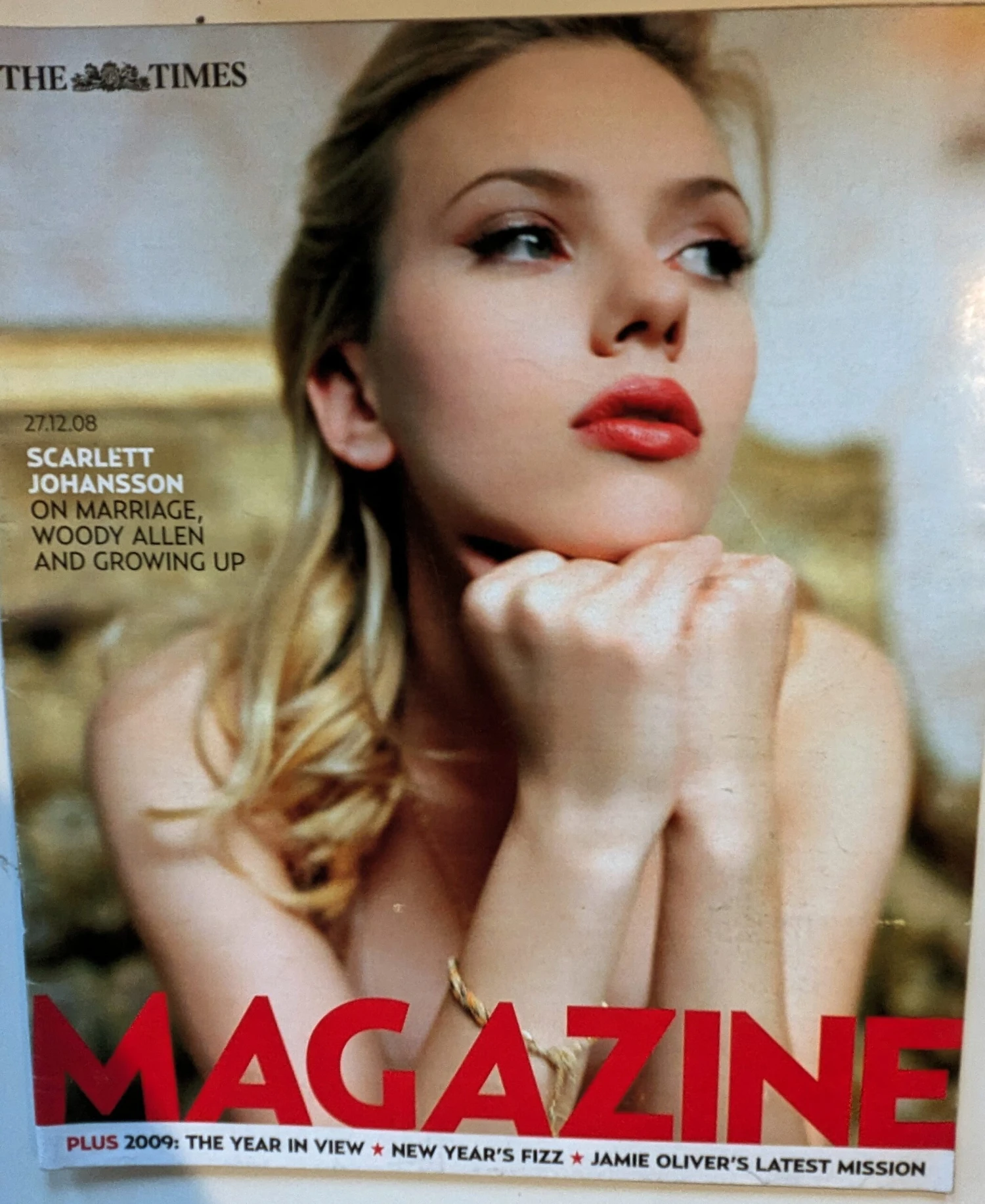 N/A TIMES Magazine 27/12/2008 SCARLETT JOHANSSON JAMES DEAN URSULA ANDRESS 3 N/A TIMES Magazine 27/12/2008 SCARLETT JOHANSSON JAMES DEAN URSULA ANDRESS