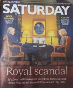SATURDAY Magazine 30-03-2024 GILLIAN ANDERSON Rufus Sewell Colin Farrell