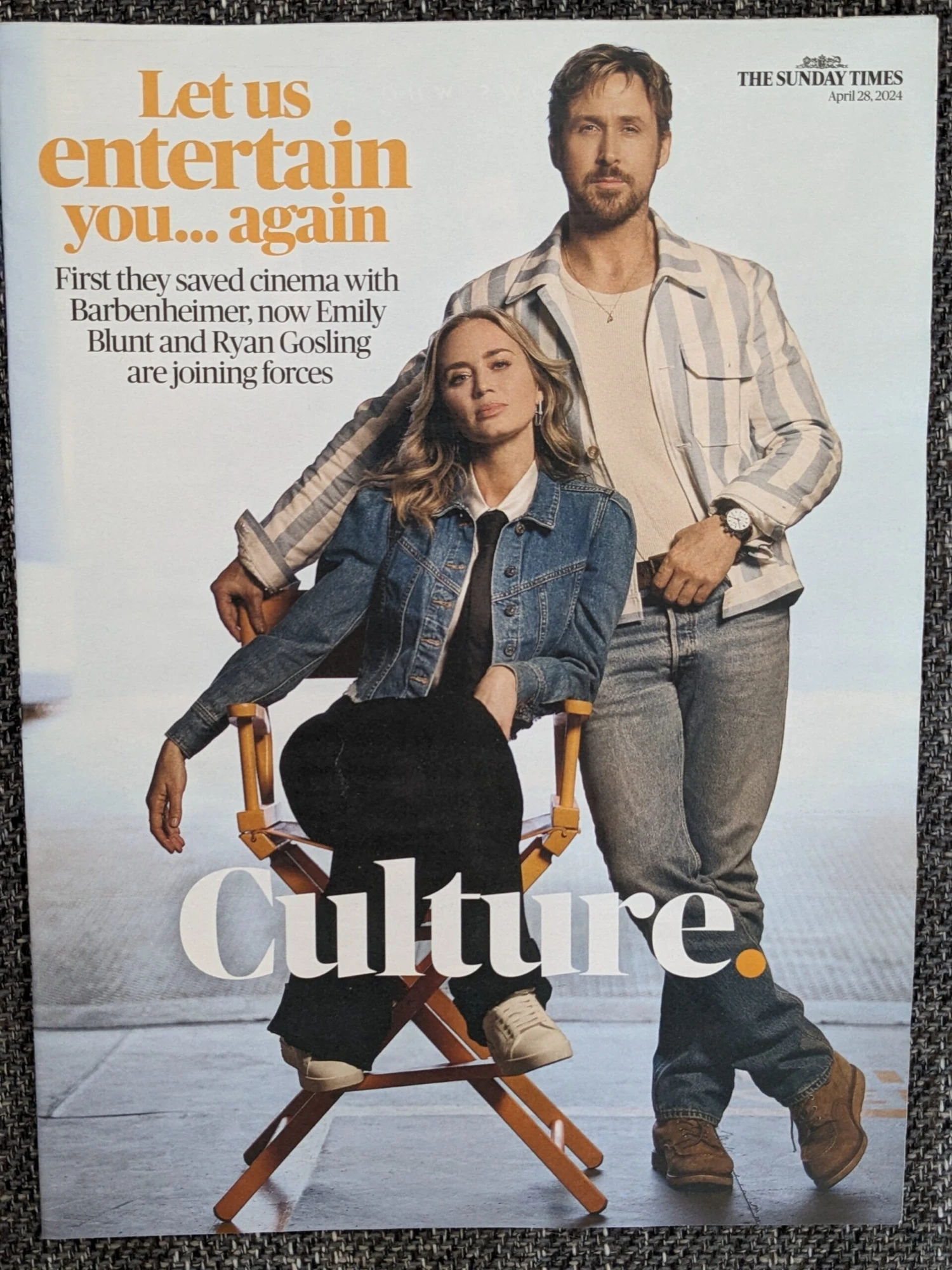 CULTURE Magazine 28-04-2024 RYAN GOSLING Emily Blunt The Fall Guy Adrianne Lenker 3 CULTURE Magazine 28-04-2024 RYAN GOSLING Emily Blunt The Fall Guy Adrianne Lenker