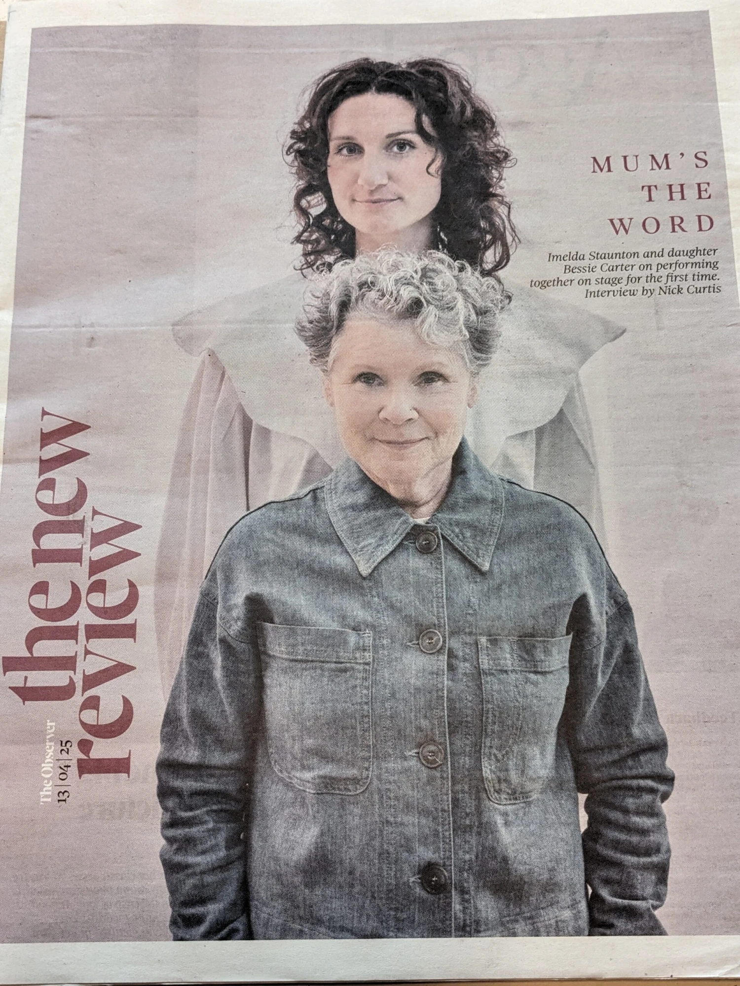 OBSERVER REVIEW 13 April 2025 IMELDA STAUNTON John Lennon Michael Sheen 3 OBSERVER REVIEW 13 April 2025 IMELDA STAUNTON John Lennon Michael Sheen