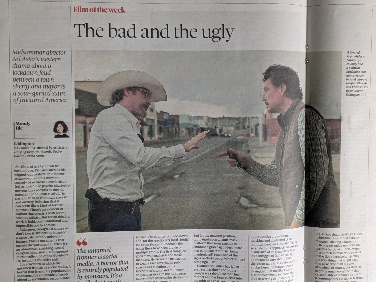 OBSERVER NEW REVIEW 24-August-2025 PEDRO PASCAL Bruce Springsteen 4 OBSERVER NEW REVIEW 24-August-2025 PEDRO PASCAL Bruce Springsteen - Image 2