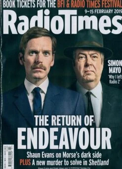 Radio Times Magazine 9 February 2019 Shaun Evans Jack Farthing Poldark Douglas Henshall
