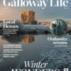 DUMFRIES & GALLOWAY LIFE January 2025 Outlander Sam Heughan Caitriona Balfe -CELEBRITY MAGAZINES Screenshot 20250108 105512