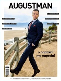 AUGUST MAN MAGAZINE APRIL 2018 SEBASTIAN STAN COVER STORY