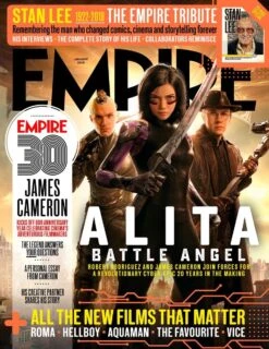 Empire Magazine January 2019: ALITA BATTLE ANGEL Stan Lee CHRISTOPH WALTZ