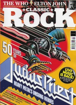 Classic Rock Magazine 291 August 2021 50 Years Of Judas Priest Elton John Roger Daltrey