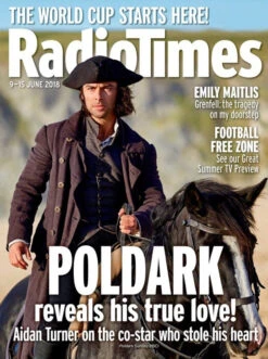 UK Radio Times Magazine June 2018 Aidan Turner Poldark Cover Story