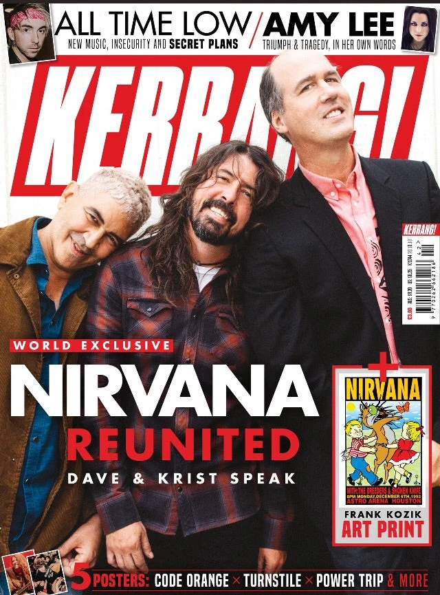 UK Kerrang! Magazine October 2018 Dave Grohl Nirvana Reunited Exclusive + Free Art Print 3 UK Kerrang! Magazine October 2018 Dave Grohl Nirvana Reunited Exclusive + Free Art Print