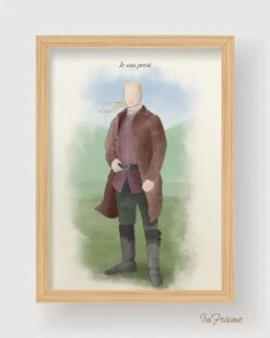 Outlander Inspired A5 Hand-Illustrated Art Print - Jamie -CELEBRITY MAGAZINES output 1741623427788
