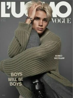 L Uomo Vogue Magazine 2021: ROMEO BECKHAM COVER - IN STOCK!