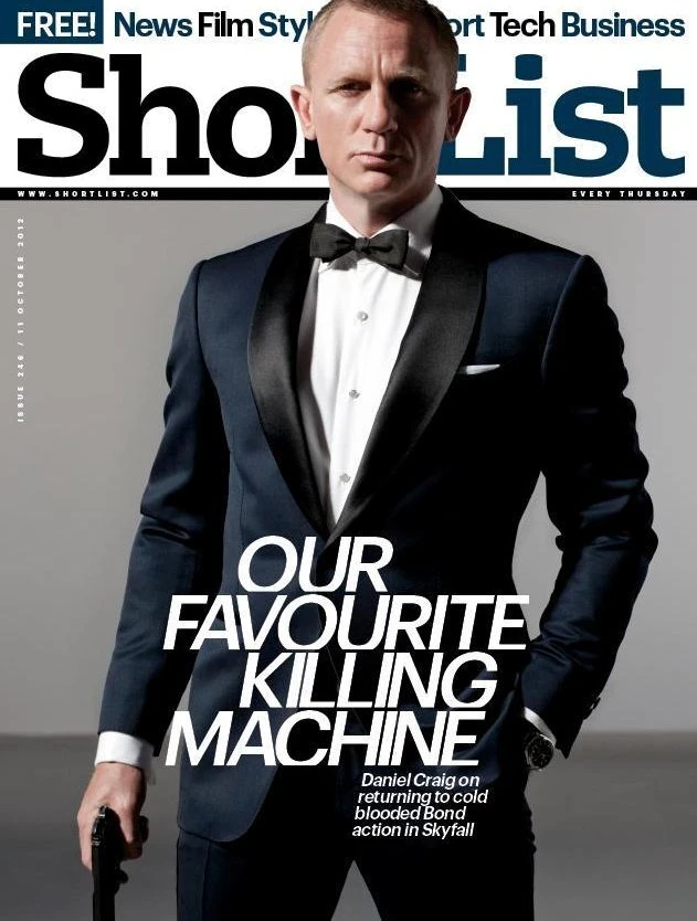 N/A Shortlist Magazine October 2012 Daniel Craig 007 Skyfall James Bond Ben Whishaw 3 N/A Shortlist Magazine October 2012 Daniel Craig 007 Skyfall James Bond Ben Whishaw