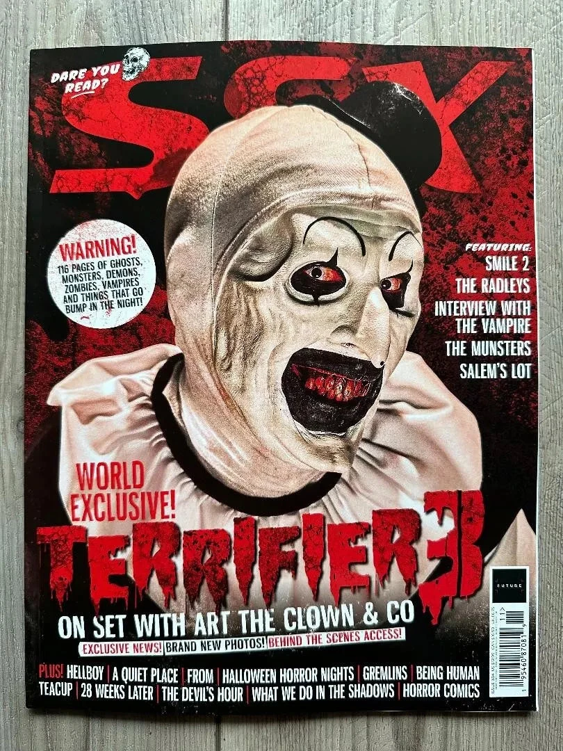 SFX Magazine Nov 2024 #384 Terrifier 3 World Exclusive: Art The Clown (No Gifts) USA Customers Only 3 SFX Magazine Nov 2024 #384 Terrifier 3 World Exclusive: Art The Clown (No Gifts) USA Customers Only