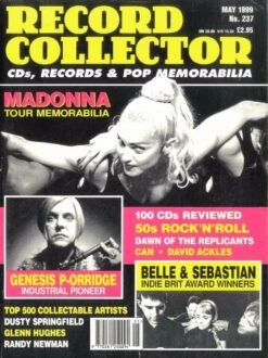 RECORD COLLECTOR No.237 MADONNA BELLE & SEBASTIAN DUSTY SPRINGFIELD GLEN HUGHES