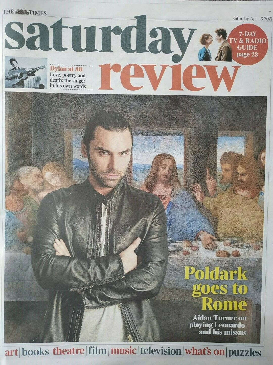 UK Times Review April 2021: AIDAN TURNER Poldark Bob Dylan 3 UK Times Review April 2021: AIDAN TURNER Poldark Bob Dylan