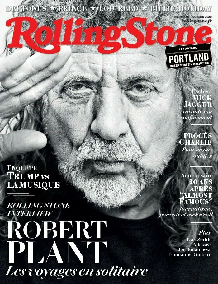 ROBERT PLANT ~ PRINCE ~ MICK JAGGER - LOU REED ~ ROLLING STONE ~ OCTOBRE 2020 3 ROBERT PLANT ~ PRINCE ~ MICK JAGGER - LOU REED ~ ROLLING STONE ~ OCTOBRE 2020