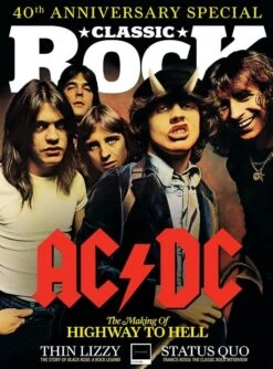 Classic Rock Magazine April 2019: AC/DC Francis Rossi THIN LIZZY Venom PRINCE