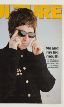 Noel Gallagher Of Oasis RARE TIMES CULTURE MAGAZINE 2009