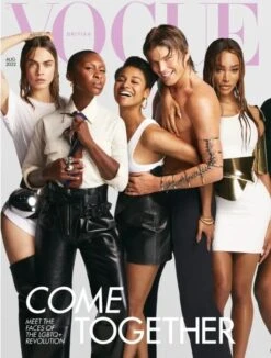 Vogue Magazine (UK) - August 2022 Jordan Barrett Gottmik Cara Delevingne Ariana DeBose