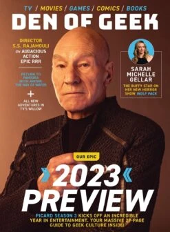 DEN OF GEEK Magazine 2023 PATRICK STEWART Jenna Ortega Sarah Michelle Gellar