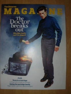 THE OBSERVER MAGAZINE 4th DECEMBER 2011 DOCTOR WHO - MATT SMITH