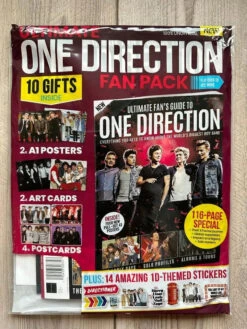 One Direction Fan Pack Magazine 10 Free Gifts Brand New Sealed (USA Customers Only)