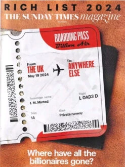 Sunday Times Magazine May 19 2024 Rich List 2024 Harry Styles Paul McCartney Elton John