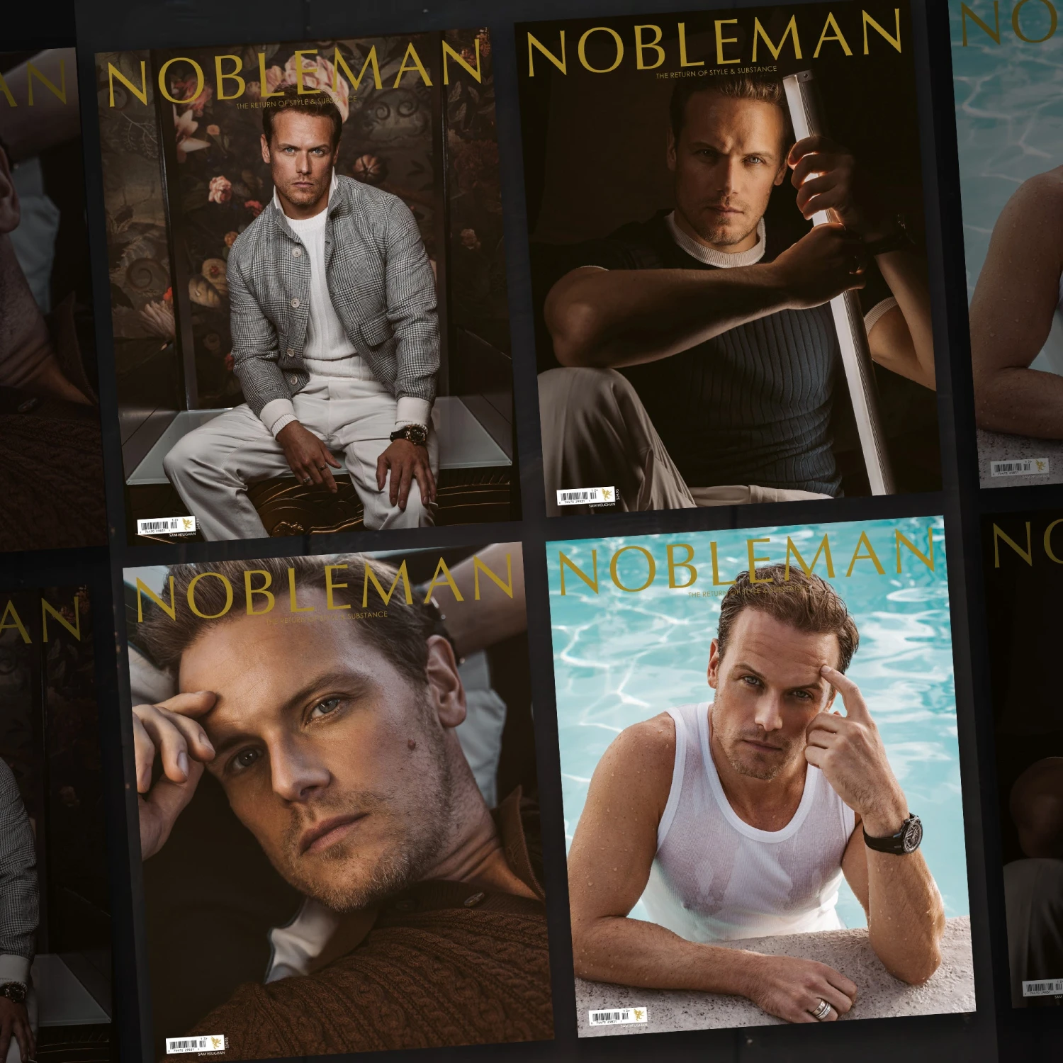 Nobleman Magazine Collectors Set - Sam Heughan #25 3 Nobleman Magazine Collectors Set - Sam Heughan #25