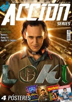 NEW! TOM HIDDLESTON LOKI MARVEL + POSTER Acción Cine Mag May 2021