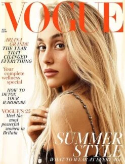 British Vogue UK Magazine July 2018: ARIANA GRANDE COVER & FEATURE (Defective Copy)