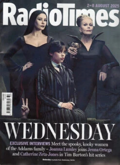 Radio Times Magazine (UK) - 2nd August 2025 - Wednesday Jenna Ortega